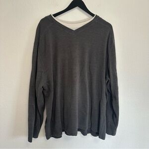 Faded Glory Men’s Gray Long Sleeve Shirt – Size 3XL